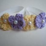 Crochet Mini Flower Headban..