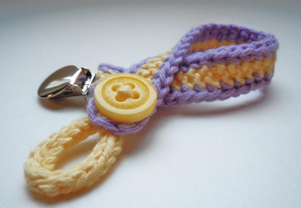 Knit and Crochet Pacifier Holder