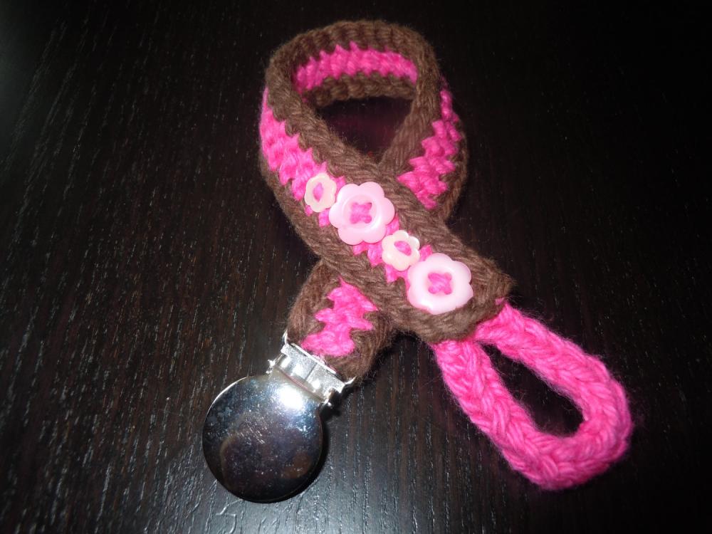 Knit And Crochet Pacifier Holder on Luulla