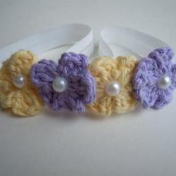 Crochet Mini Flower Headband