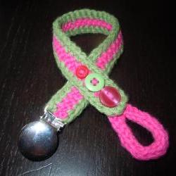 Knit and Crochet Pacifier Holder